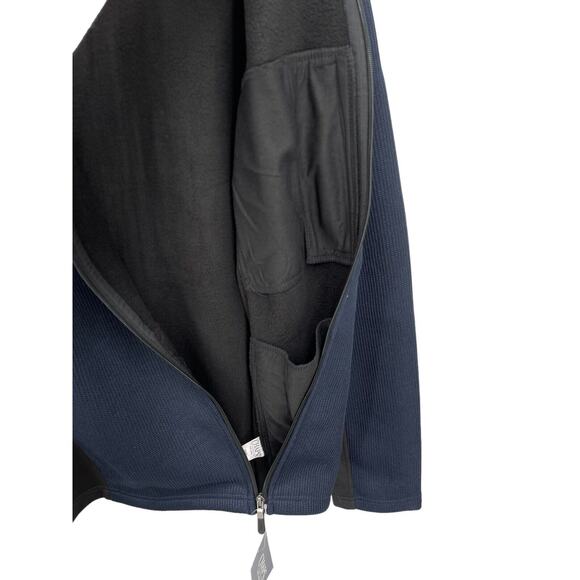 NWT Chaps Performance Jacket Full Zip Long Sleeve American Navy Blue Size Medium - Picture 4 of 10